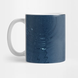 Fluid Pour Blue Rain Water Ripples Mug